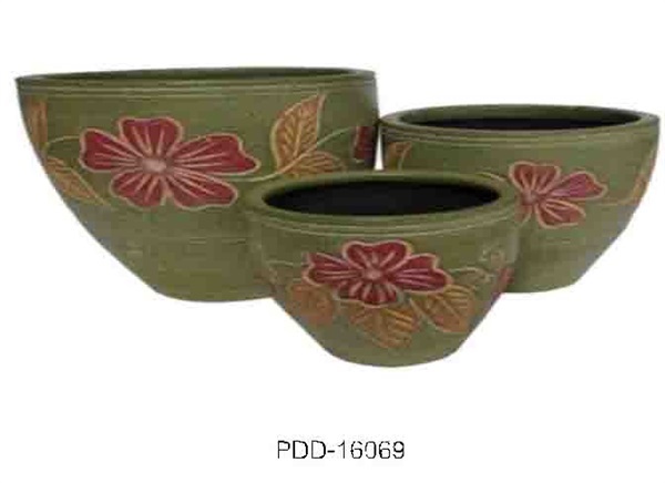 Color Clay Pot (กระถางดินเผาสีคละลาย)