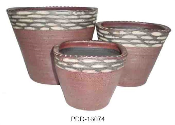 Color Clay Pot (กระถางดินเผาสีคละลาย)
