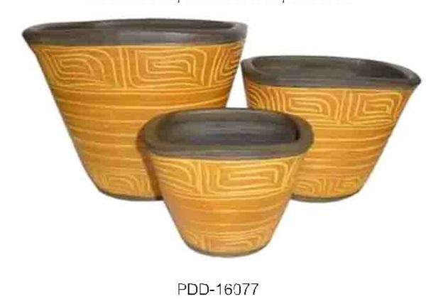 Color Clay Pot (กระถางดินเผาสีคละลาย)