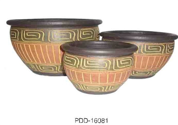 Color Clay Pot (กระถางดินเผาสีคละลาย)