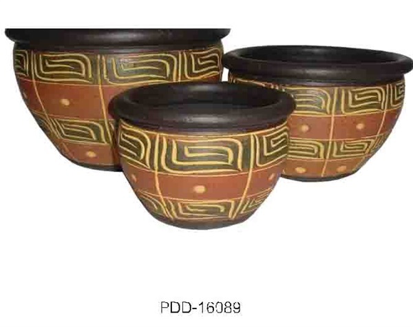 Color Clay Pot (กระถางดินเผาสีคละลาย)