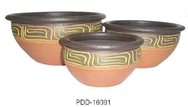 Color Clay Pot (กระถางดินเผาสีคละลาย)