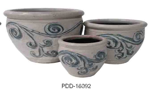 Color Clay Pot (กระถางดินเผาสีคละลาย)