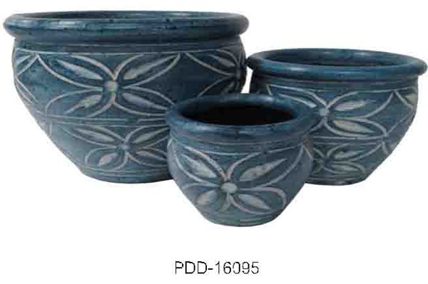 Color Clay Pot (กระถางดินเผาสีคละลาย)