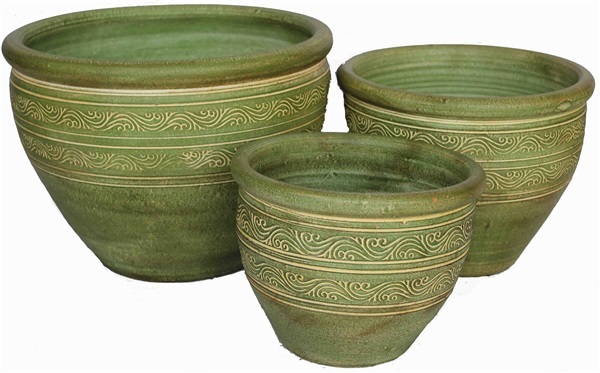 Color Clay Pot (กระถางดินเผาสีคละลาย)