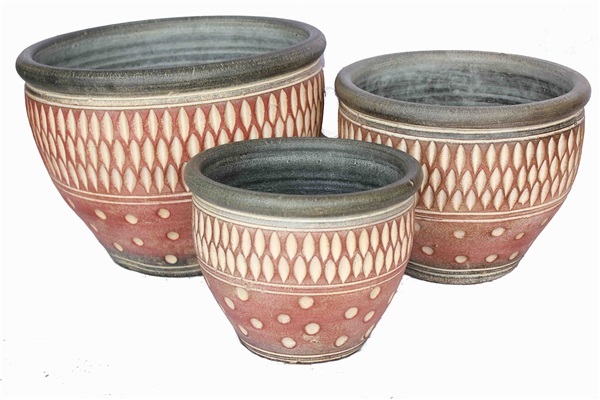 Color Clay Pot (กระถางดินเผาสีคละลาย)