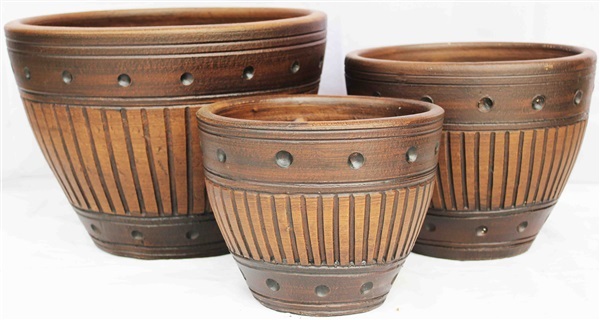 Color Clay Pot (กระถางดินเผาสีคละลาย)