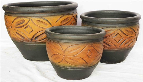 Color Clay Pot (กระถางดินเผาสีคละลาย)