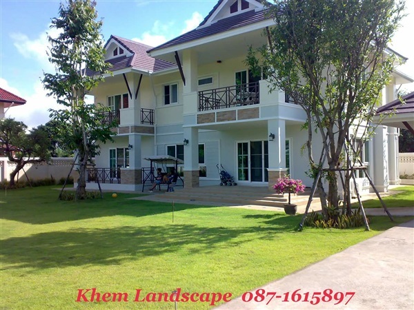 จัดสวน ออกแบบสวน บ่อปลาคาร์ฟ | เขม แลนดฺ์สเคป  Khem landscape - มีนบุรี กรุงเทพมหานคร