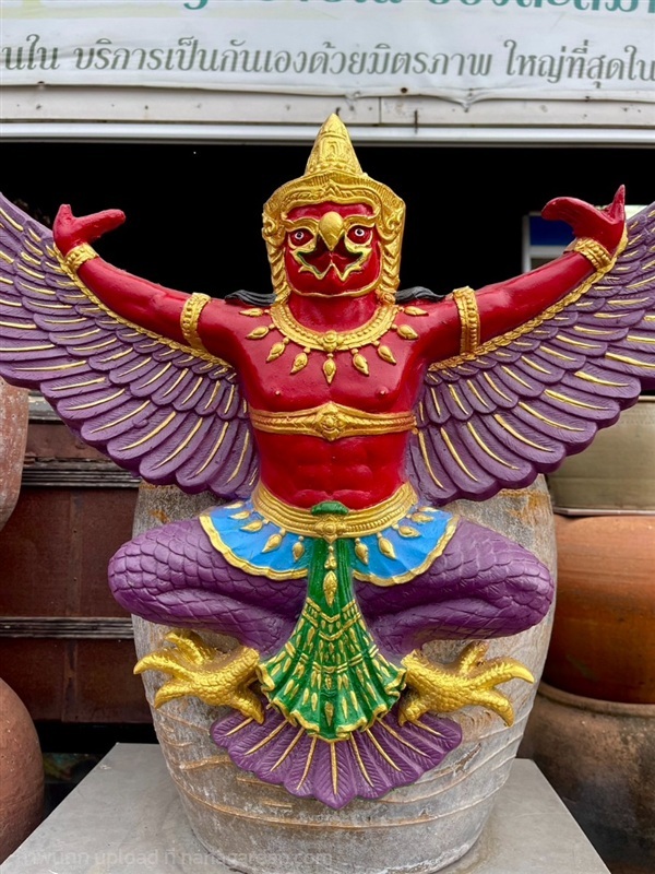 พญาครุฑ ครุฑแขวนผนัง ขนาด70ซม พญาครุฑหน้าเทพบุตร | ร้านวังโบราณ - บางบัวทอง นนทบุรี