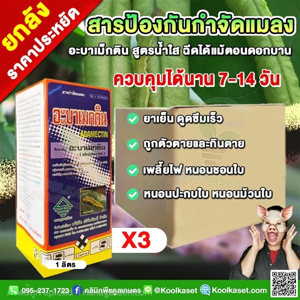 อะบาเมกติน สูตรน้ำใส สูตรเย็น กำจัดหนอน แมลง  | คลินิกพืชคูลเกษตร - ชุมตาบง นครสวรรค์