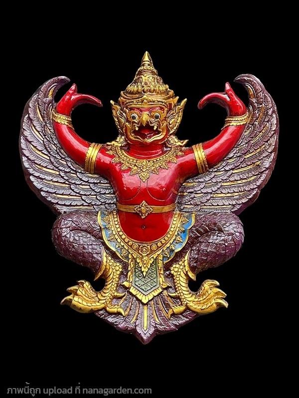 พญาครุฑหน้าดุ ครุฑศาลเก่า พญาครุฑขนาด65ซม ครุฑแขวน | ร้านวังโบราณ - บางบัวทอง นนทบุรี