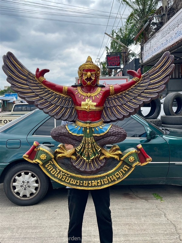 พญาครุฑ ครุฑองค์ใหญ่ รูปหล่อพญาครุฑ แขวนสำนักงาน | ร้านวังโบราณ - บางบัวทอง นนทบุรี