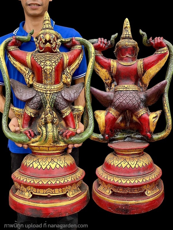 พญาครุฑยุดนาค ครุฑยุดนาค สุบรรณยุดนาค องค์ใหญ่ | ร้านวังโบราณ - บางบัวทอง นนทบุรี