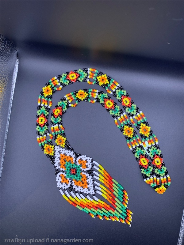 สร้อยคอลูกปัดมโนราห์ กว้าง2เซ็นติเมตร ยาว 24 นิ้ว | ดีวรา(Devara) - เมืองสุราษฎร์ธานี สุราษฎร์ธานี