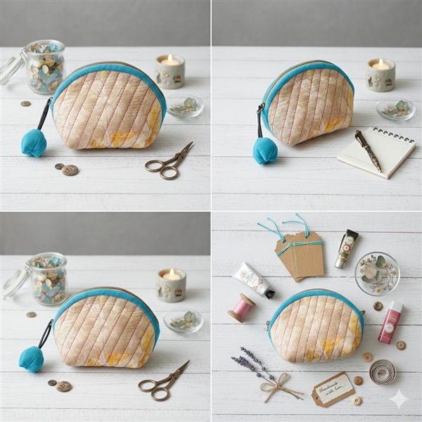 กระเป๋าใส่เหรียญผ้าพิมพ์ใบไม้ | มัดใจมัดย้อม - บ้านตาขุน สุราษฎร์ธานี