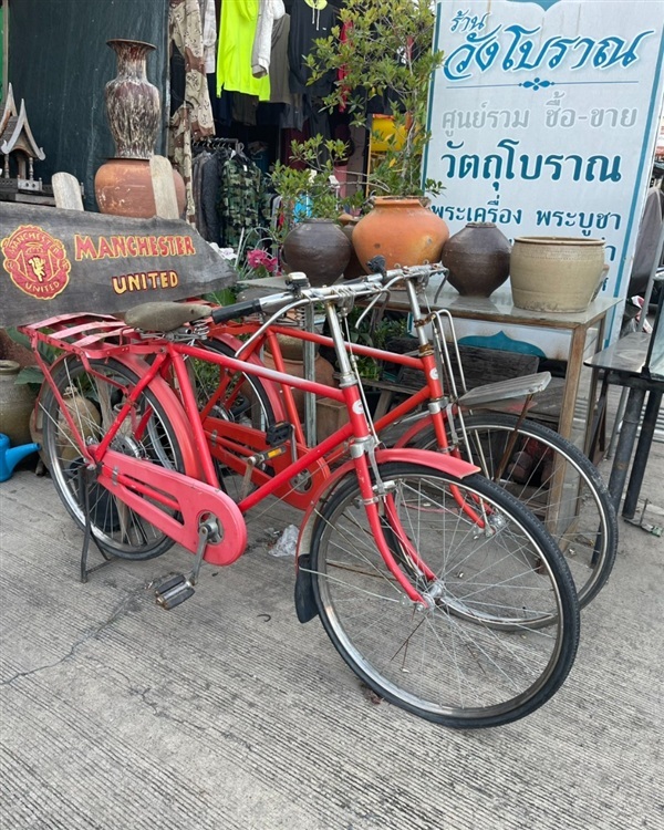 จักรยานไปรษณีย์ญี่ปุ่น จักรยานไปรษณีย์โบราณ สีแดง | ร้านวังโบราณ - บางบัวทอง นนทบุรี