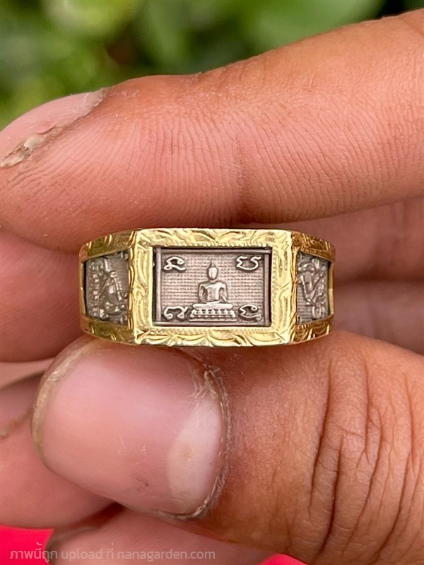 แหวนหลวงพ่อโก๊ะ หน้าพระพุทธ เนื้อเงิน ปี2555 | ร้านวังโบราณ - บางบัวทอง นนทบุรี