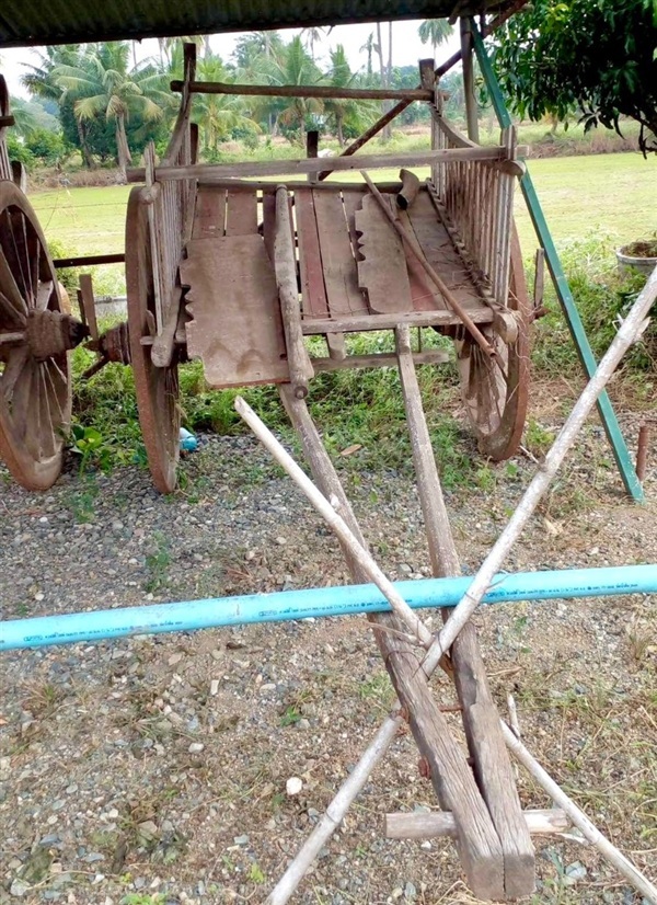 เกวียนไม้เก่า เกวียนโบราณ ศิลปะลำปาง เกวียนไม้ | ร้านวังโบราณ - บางบัวทอง นนทบุรี