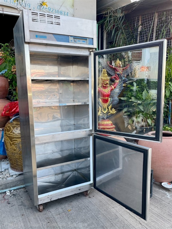 ตู้แช่เย็น สแตนเลส สองประตู SANDEN INTERCOOL | ร้านวังโบราณ - บางบัวทอง นนทบุรี