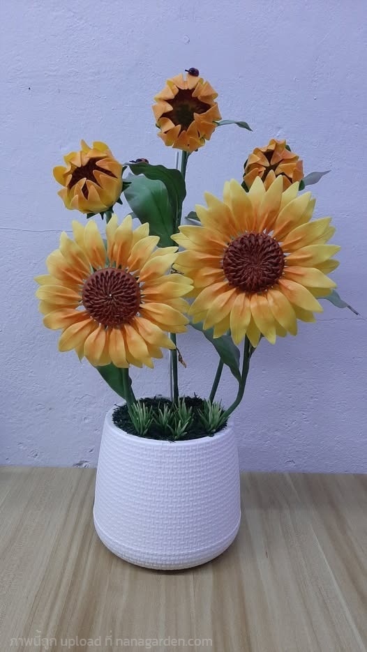 ดอกทานตะวัน ประดิษฐ์จากดินไทย | กล้วยไม้  ดินไทย - เมืองปทุมธานี ปทุมธานี