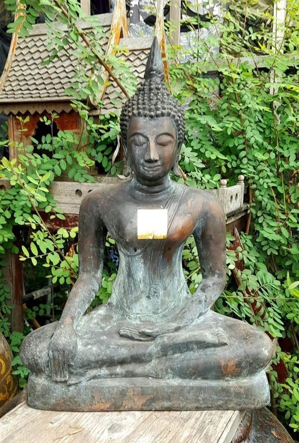 พระสุโขทัย หน้าตัก12นิ้ว องค์ใหญ่ เนื้อสัมฤทธิ์ | ร้านวังโบราณ - บางบัวทอง นนทบุรี