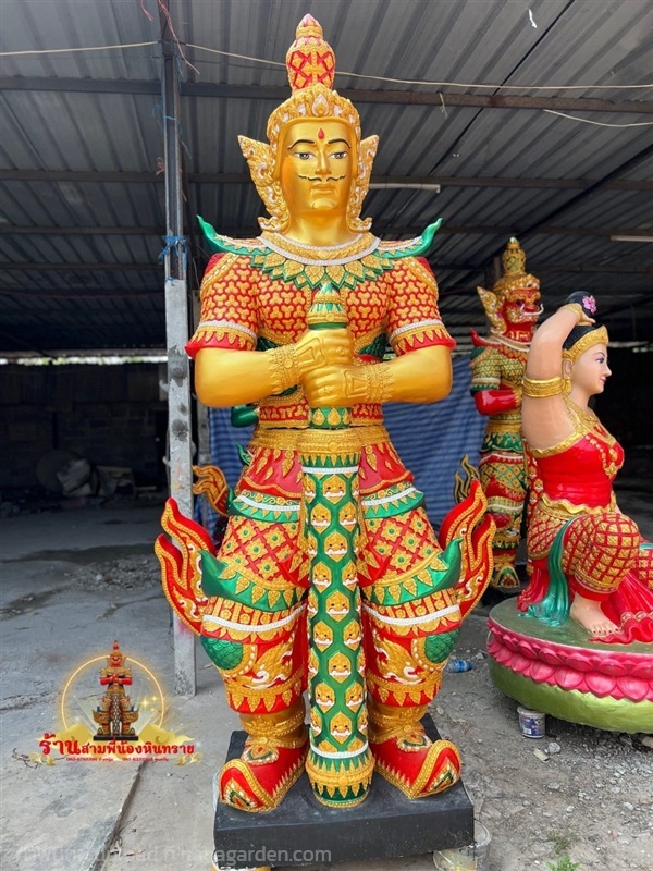 ท้าวเวสสุวรรณ 2.8เมตร (หน้าเทพ) | ร้านสามพี่น้อง หินทราย - โชคชัย นครราชสีมา