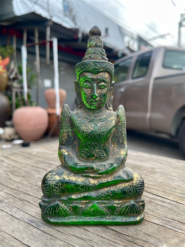 พระแก้วหินจุยเจีย แกะสลัก พระแก้วสีเขียวมรกต | ร้านวังโบราณ - บางบัวทอง นนทบุรี