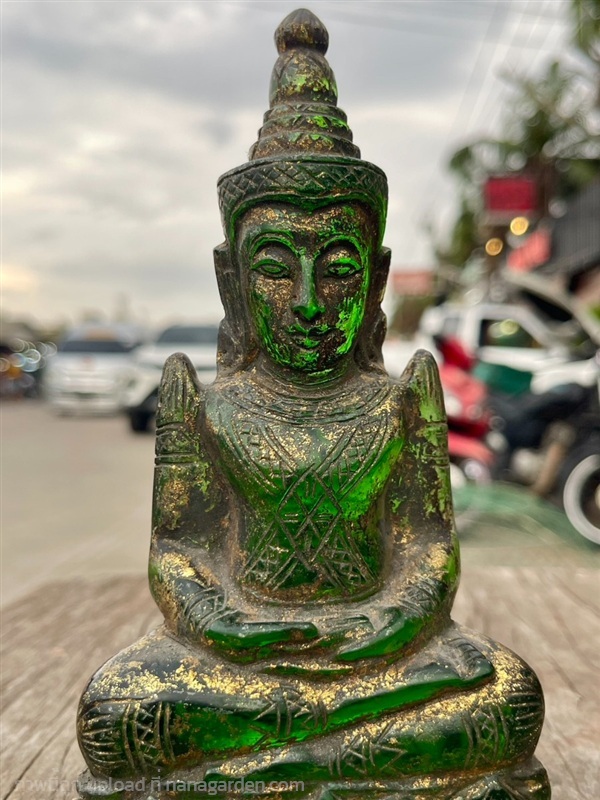 พระแก้วหินจุยเจีย พระแก้วมรกต หินแท้แกะสลัก | ร้านวังโบราณ - บางบัวทอง นนทบุรี