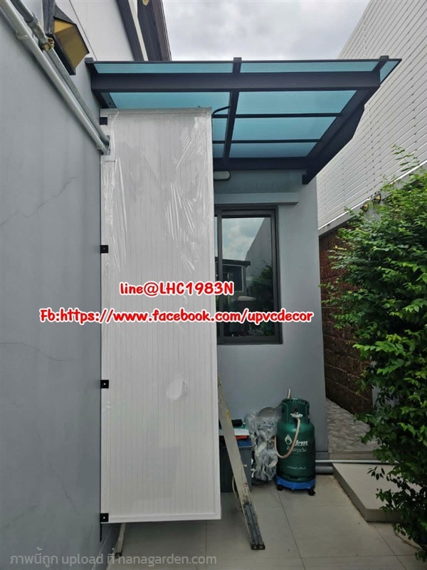 แผงระแนงบังแดด ระแนงบังตา ฉากกั้นพื้นที่ ระแนงupvc | บ้านทำไม้ - พุทธมณฑล นครปฐม