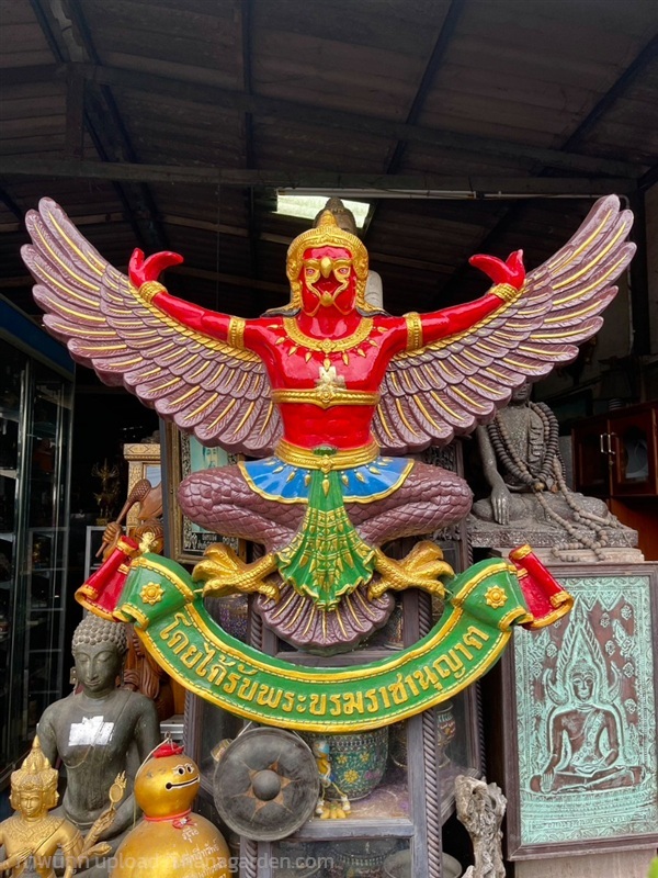 พญาครุฑ องค์ใหญ่ บูชาติดผนัง ขนาด130ซม | ร้านวังโบราณ - บางบัวทอง นนทบุรี