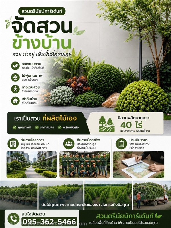 รับจัดสวนข้างบ้าน | ตรีนัย์การ์เด้นท์ - ปทุมวัน กรุงเทพมหานคร