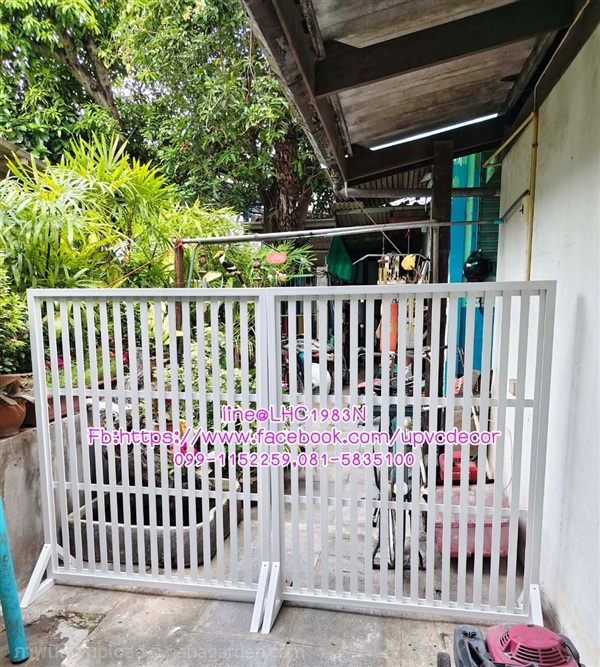 ระแนงกั้นพื้นที่ ระแนงขาตั้งupvc ระแนงตั้งบังตา | บ้านทำไม้ - พุทธมณฑล นครปฐม