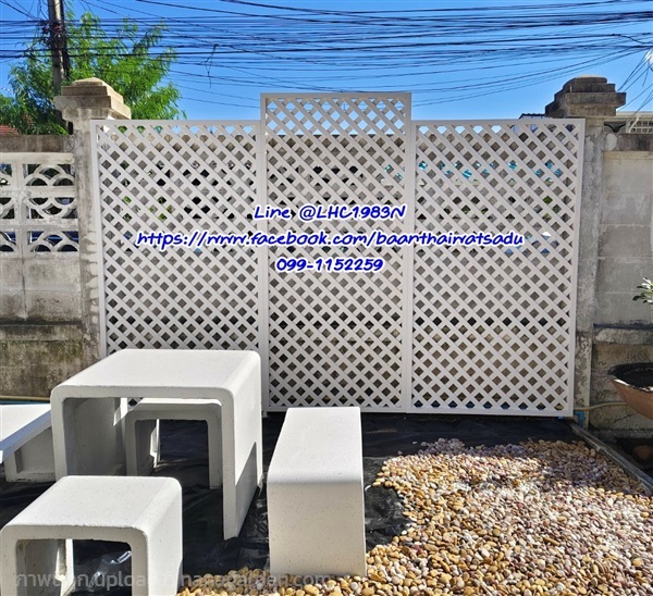 ระแนงบังตา ระแนงแต่งผนัง ระแนงupvc | บ้านทำไม้ - พุทธมณฑล นครปฐม