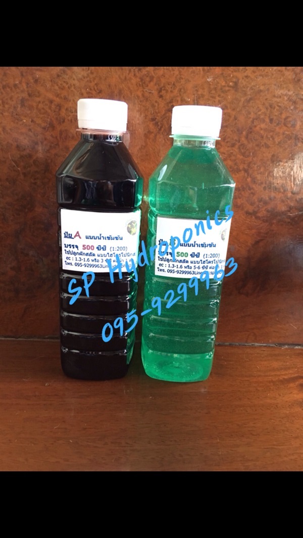 ปุ๋ย A/B ชนิดนำ้เข้มข้น 500 ซีซี | SP Hydroponics - วิเชียรบุรี เพชรบูรณ์