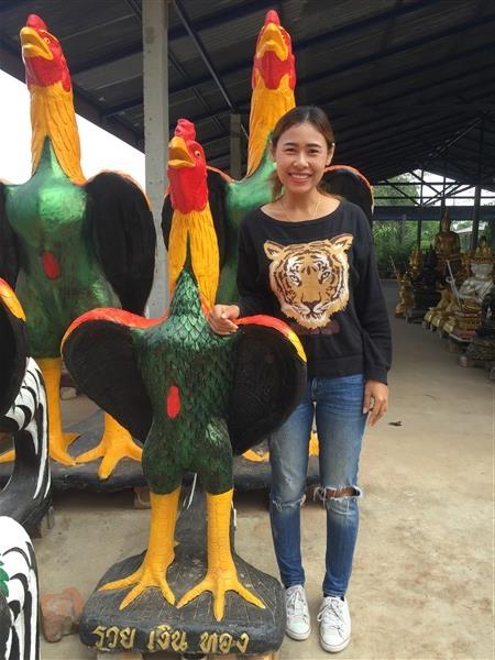 รูปปั้นไก่ชนสูง150cm