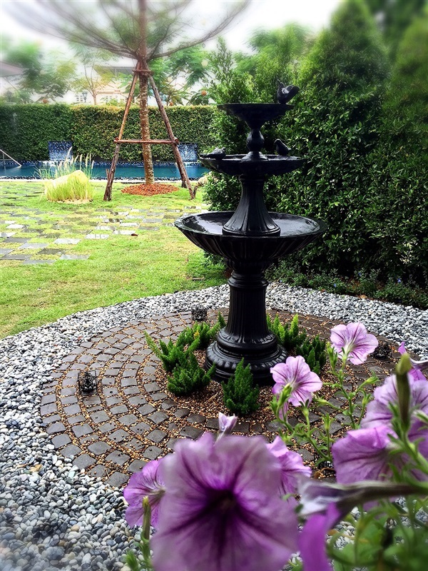 น้ำพุ ในสวนอังกฤษ | สวนหวานหวาน -  ปทุมธานี