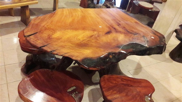 โต๊๊ะไม้มะค่า | ฺB&M Furniture -  นครสวรรค์