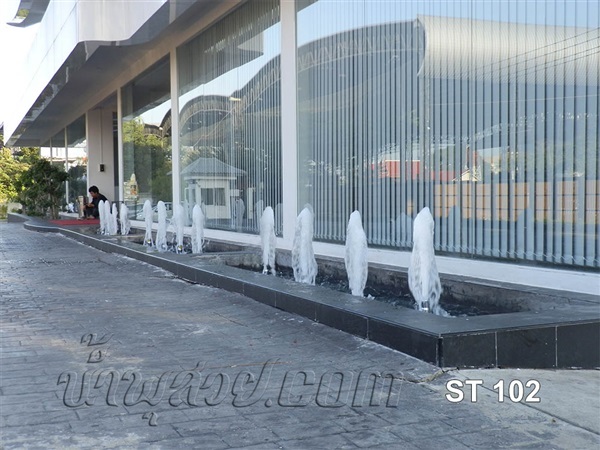 บ่อน้ำพุสี่เหลี่ยมยาว 12 ม.ที่ บ.เอสเทรค ( ประเทศไทย)จำกัด | วังปลาสวย - วังทองหลาง กรุงเทพมหานคร