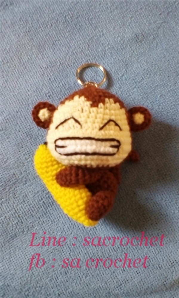 พวงกุญแจถักลิงน้อย | Sa crochet - ชาติตระการ พิษณุโลก