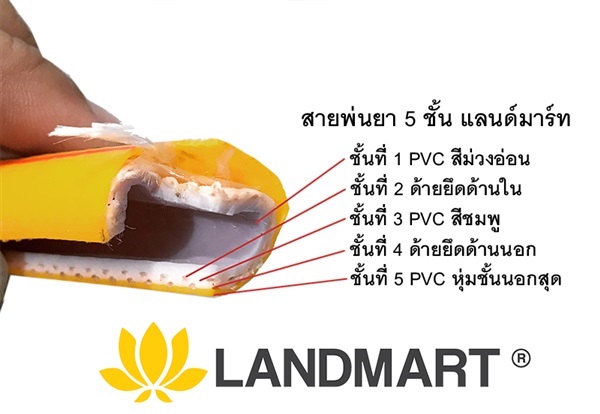 สายพ่นยา หนา 5 ชั้น ยาว 50 ม. ใช้วัสดุหนาพิเศษ แลนด์มาร์ท | LANDMART - พาน เชียงราย