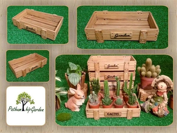กล่อง/กระบะไม้สัก Size L  งาน Handmade  | ปทุมทิพย์การ์เด้น - เมืองขอนแก่น ขอนแก่น