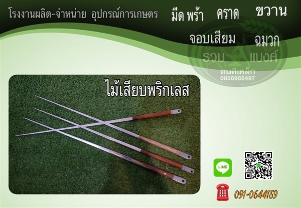 ไม้เสียบพริกเลส | รวมแบงค์การเกษตร - เมืองสกลนคร สกลนคร