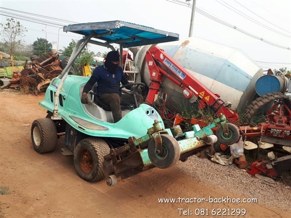 ขาย รถตัดหญ้านั่งขับ TSUCHIYA ใบมีดตัด 3 ใบ เครื่อง KUBOTA  | tractor-backhoe - ปากท่อ ราชบุรี