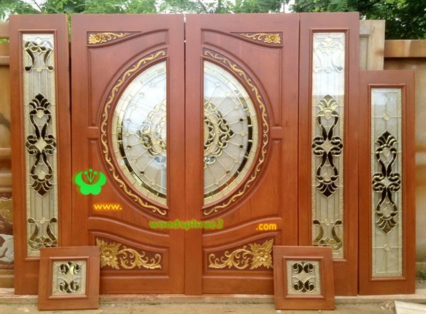 ประตูกระจกนิรภัยไม้สัก 7 ชิ้น ราคาโปรฯ 32,000 บาท | วู๊ดแพร่ - เมืองแพร่ แพร่