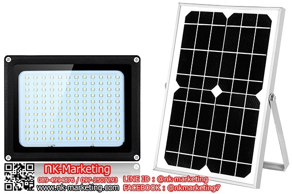 สปอร์ตไลท์โซล่าร์เซลล์ 132 SMD แสงสีขาว (132SMD-1) | เอ็น.เค.มาร์เก็ตติ้ง - หนองแขม กรุงเทพมหานคร