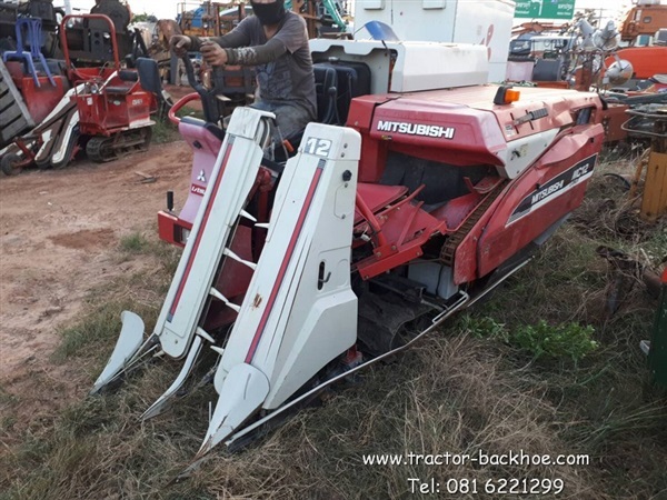 ขาย รถเกี่ยวข้าว MITSUBISHI MC12 ดีเชล 4 สูบ แบบรองถุง  | tractor-backhoe - ปากท่อ ราชบุรี