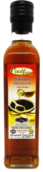 น้ำมันงาคั่วหอม 250มล. ต่อขวด | paulfood - แม่แตง เชียงใหม่