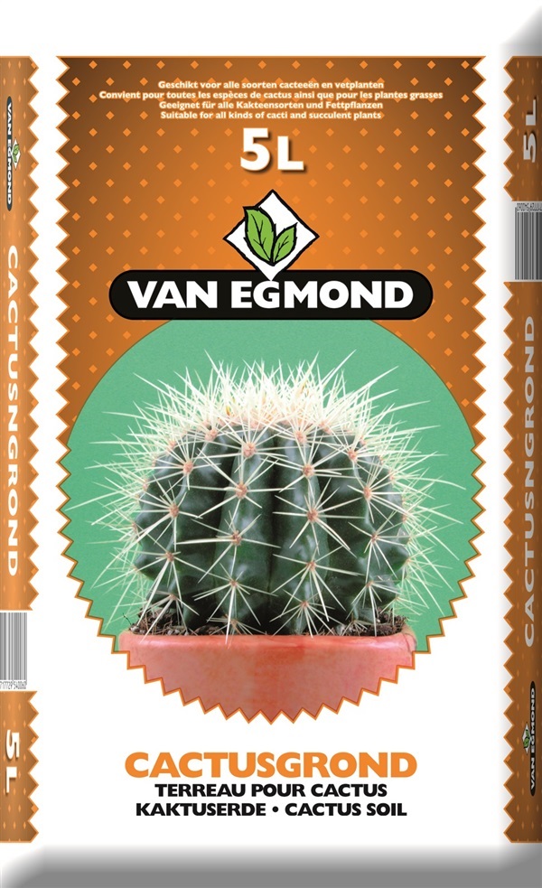 พีทมอส ดินปลูกกระบองเพชร 5L (นำเข้าเนเธอแลนด์) Van Egmond