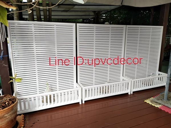 ระแนงกระถางupvc ระแนงปลูกไม้เลื้อยupvc กระถางupvc ระแนงบังตา